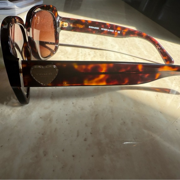 Coach Brown Oversized Square Sunglasses - Picture 2 of 3